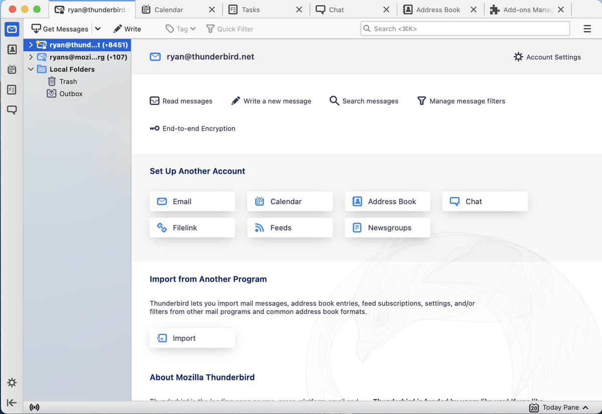 Thunderbird 102: next major release of the open source email client