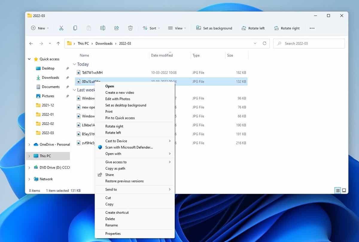 Windows 11 build 22572 accedi direttamente al menu Mostra più opzioni