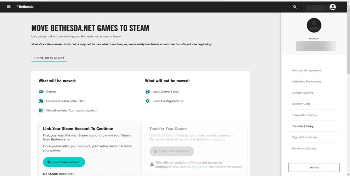 How to move games from Bethesda Launcher to Steam