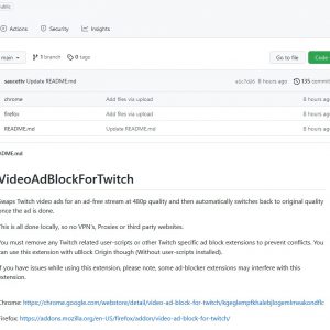 Video Ad-Block for Twitch extension banned from Chrome and Firefox for redirecting users and injecting referral links