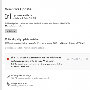 windows april 2022 security updates