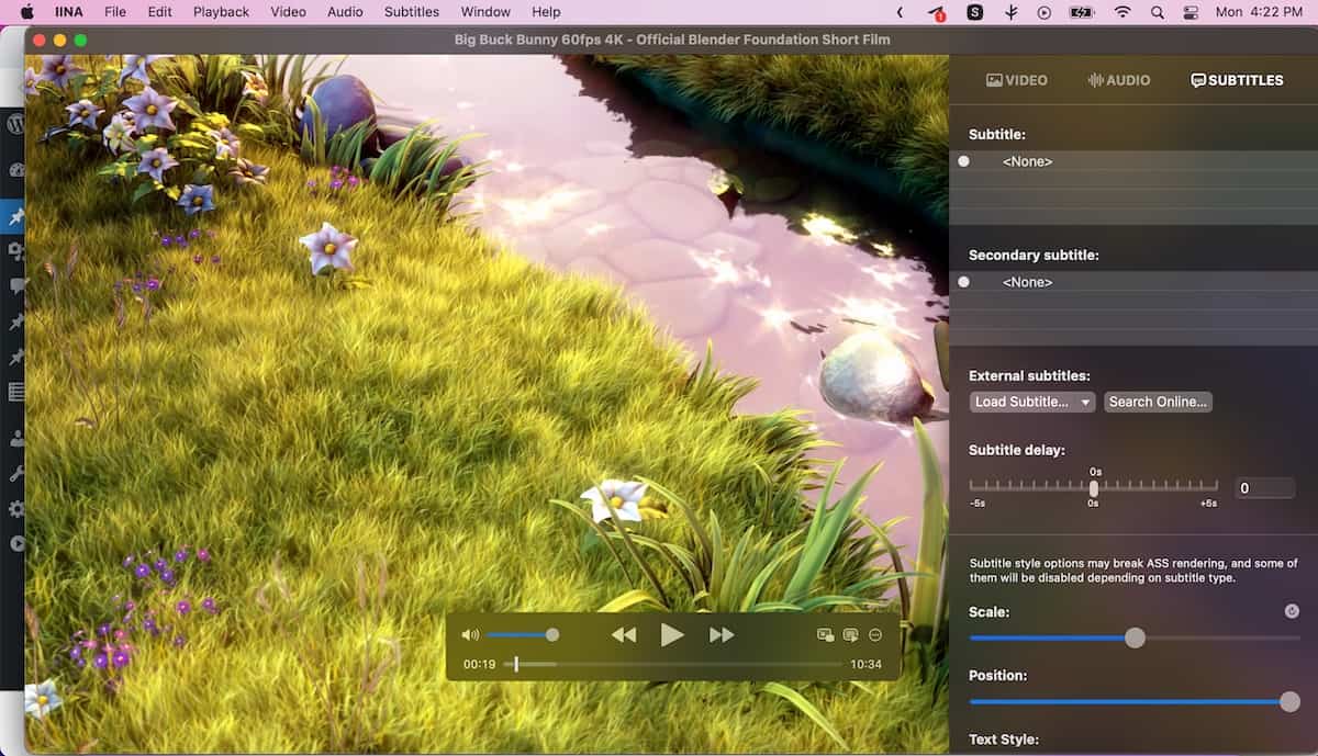 IINA video player for macOS now supports OpenSubtitles, HDR, and more