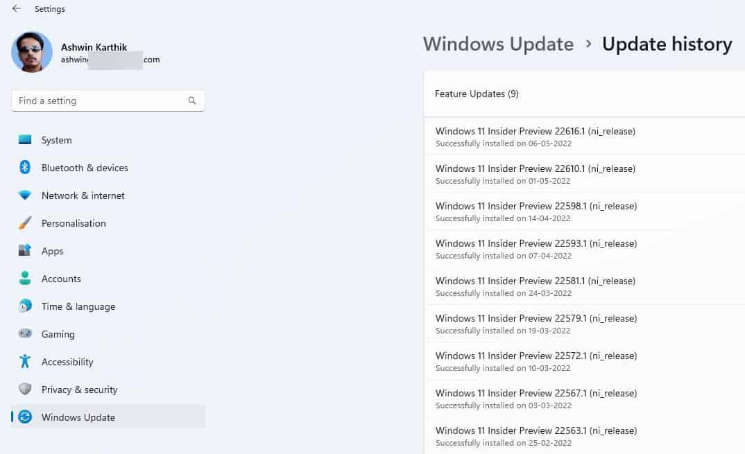 Windows 11 Insider Preview Build 22616 rilasciata
