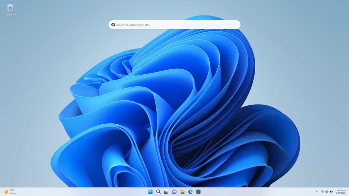 Microsoft is testing a desktop search widget in Windows 11 Insider Preview