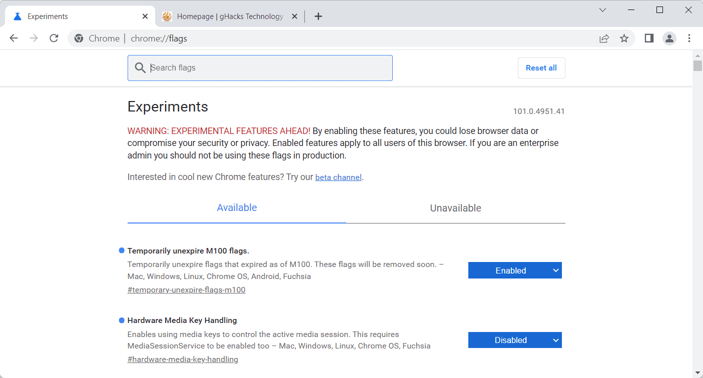 gestione della chiave multimediale di Chrome