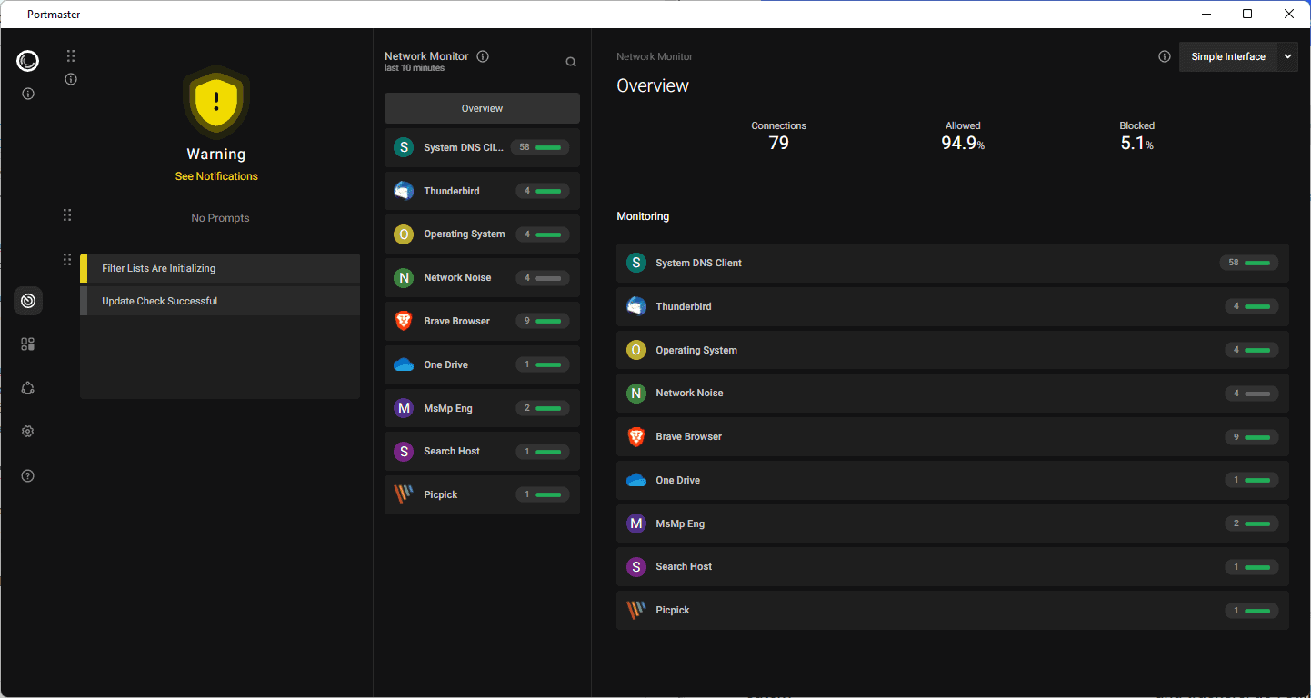 portmaster interface