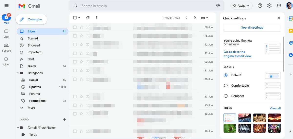 Google begins rolling out the new Gmail design to users as the default option