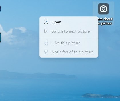 Icône Windows Spotlight dans Windows 11