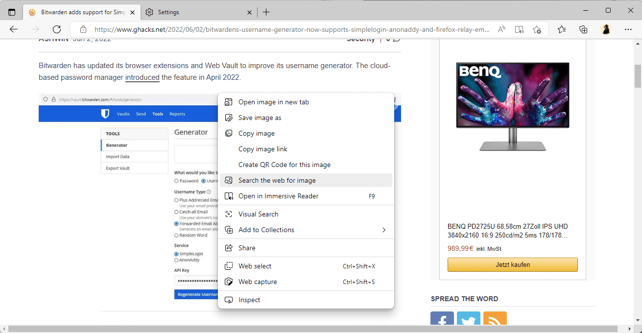 edge search the web for image