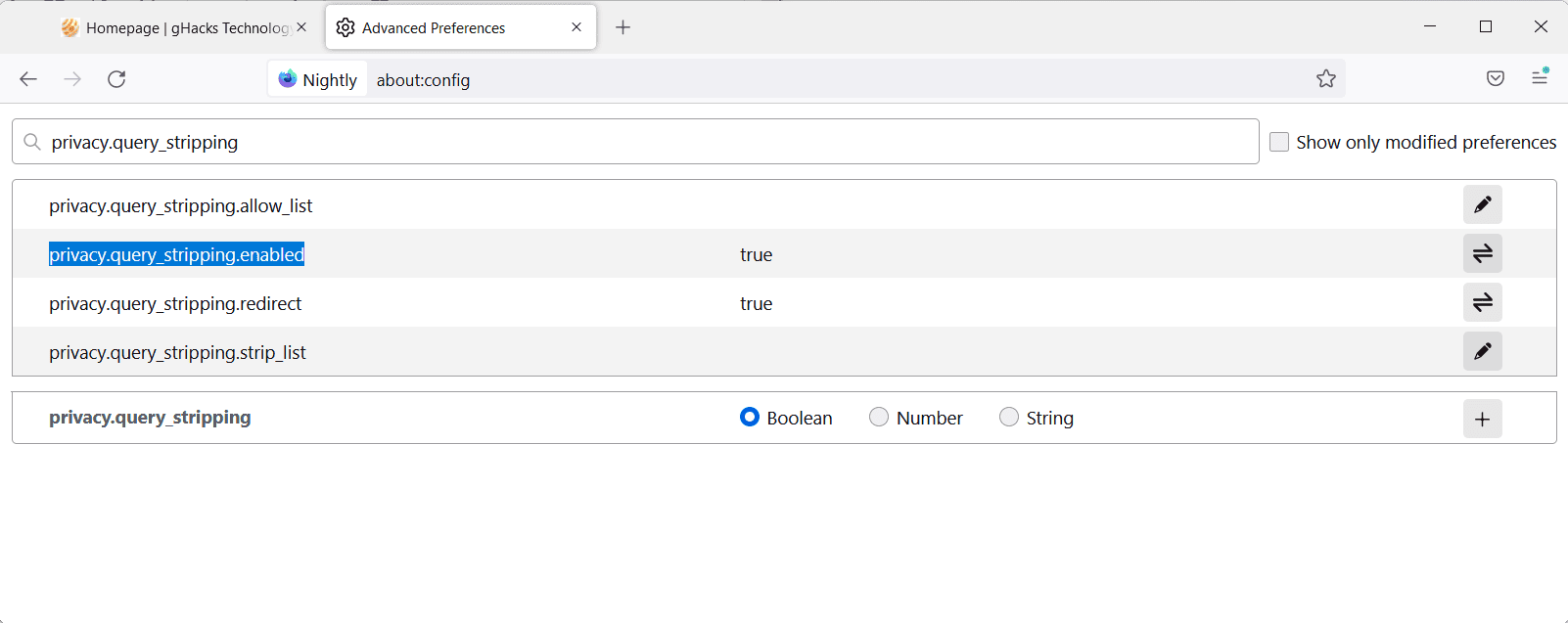 firefox privacy query stripping