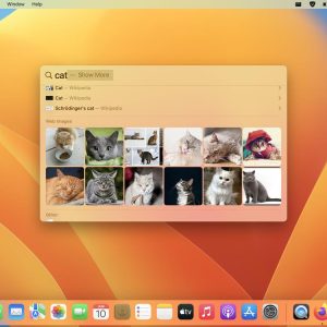 macOS Ventura improves Spotlight's functionality with rich search results, image search and more