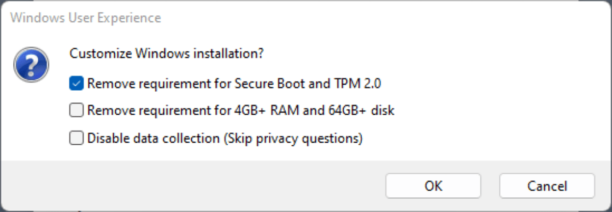 Create a bootable drive to bypass TPM Secure Boot and RAM requirements for Windows  11 - gHacks Tech News