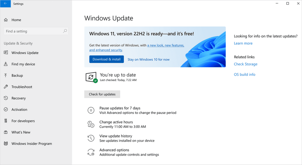 Microsoft is rolling out the Windows 11 2022 Update to more systems