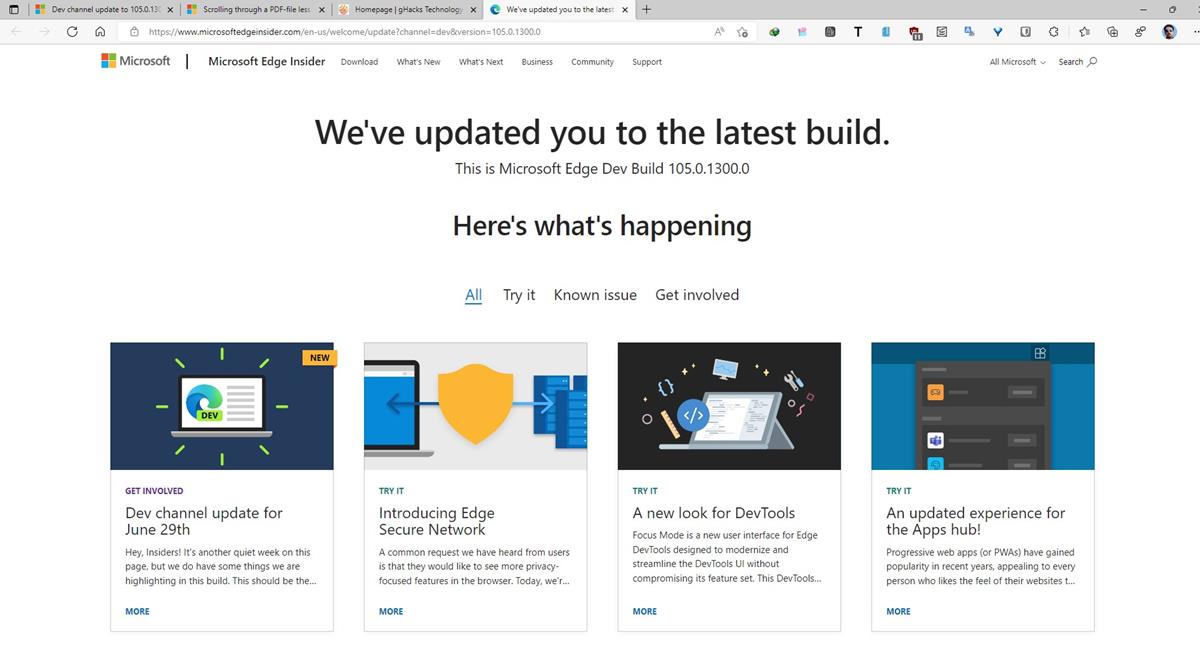 Latest Version of Microsoft Edge Lets You Control Extensions Through the  Toolbar