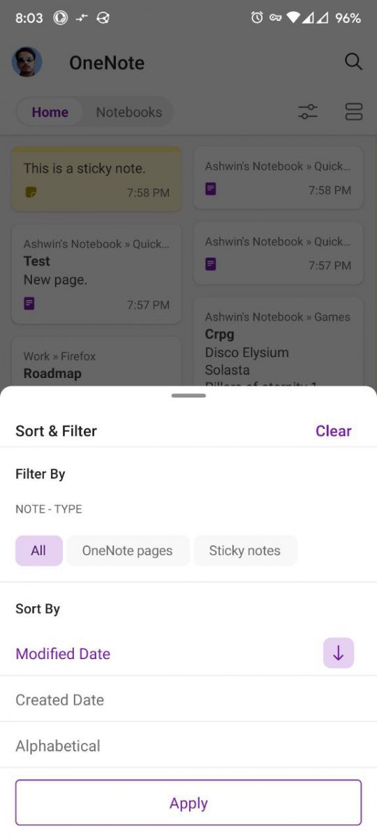Microsoft OneNote for Android