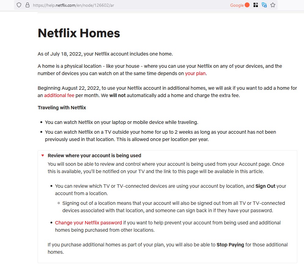 Netflix Extra Member Fee