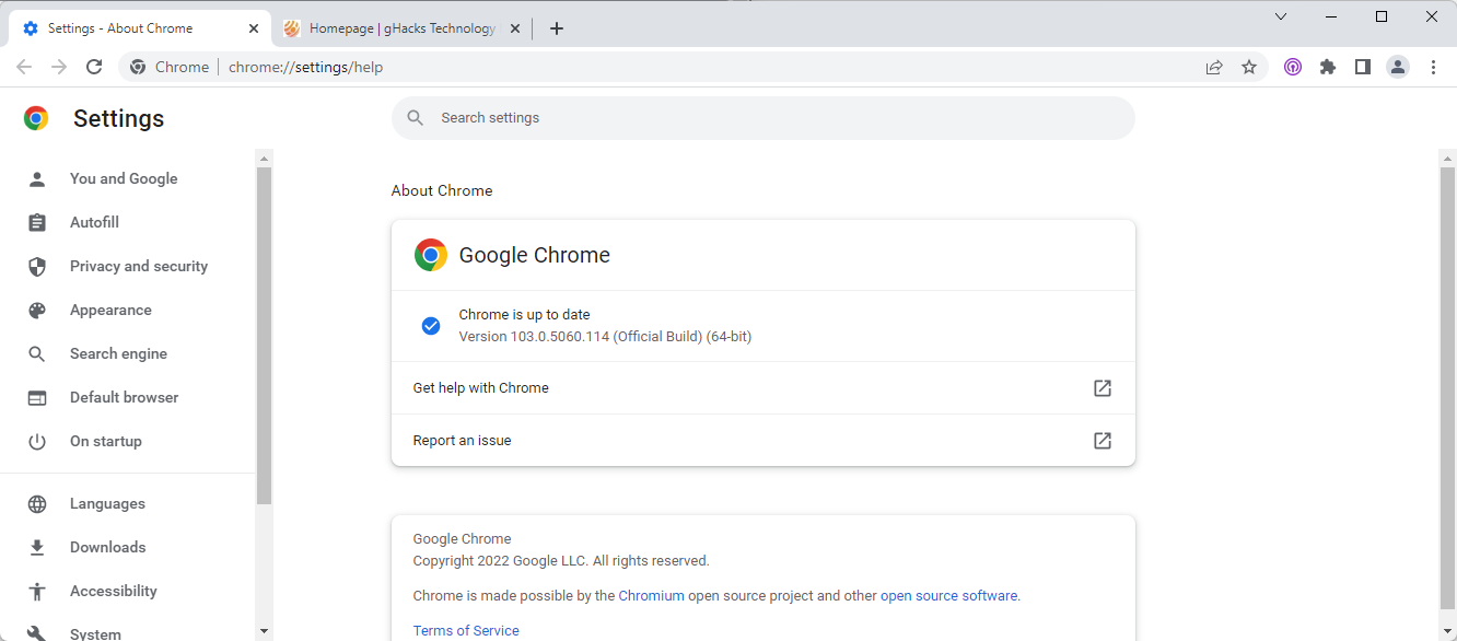 Chrome 103 update fixes 0-Day security issue that is exploited in the wild