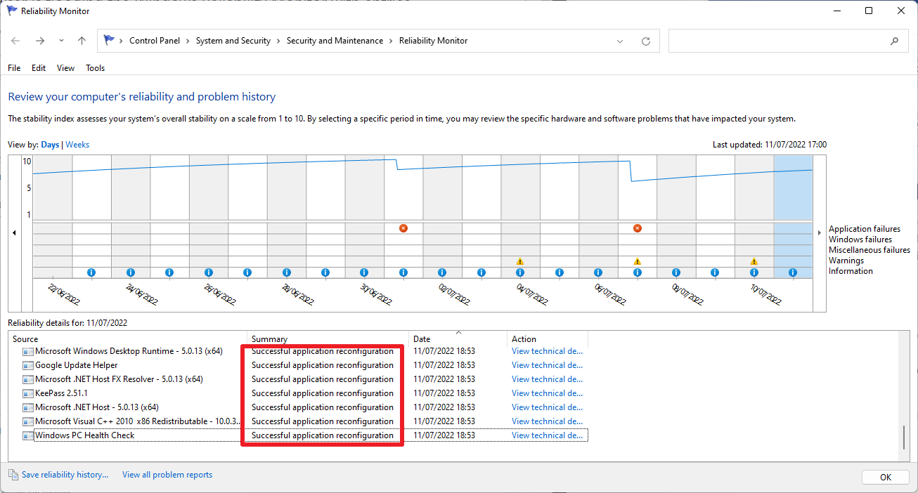 opera software browser 89 windows reliability monitor