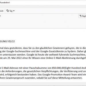phishing email german