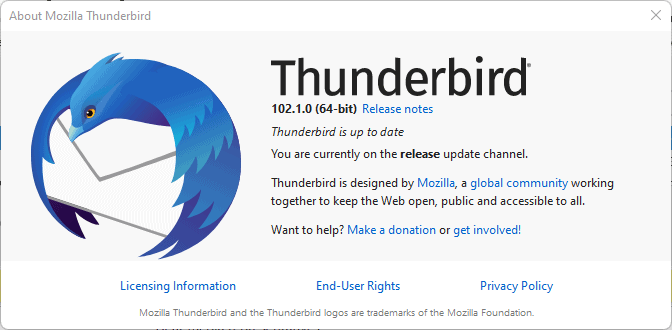 Thunderbird 102.1.0