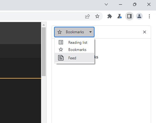How to access the RSS Feed Reader in Google Chrome