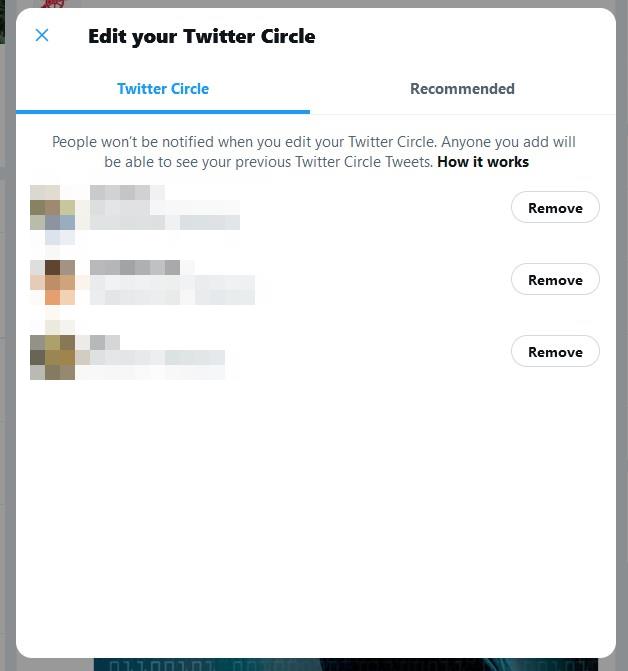 How to create a Twitter Circle