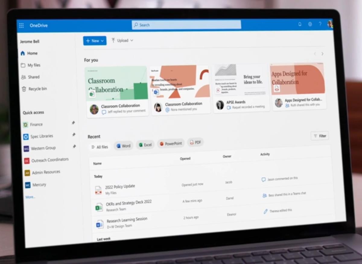 Microsoft OneDrive Home brings a new web interface for the cloud storage service.