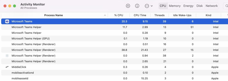 Microsoft Teams for Mac Intel