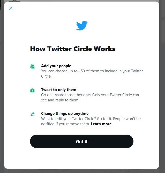What is the Twitter Circle