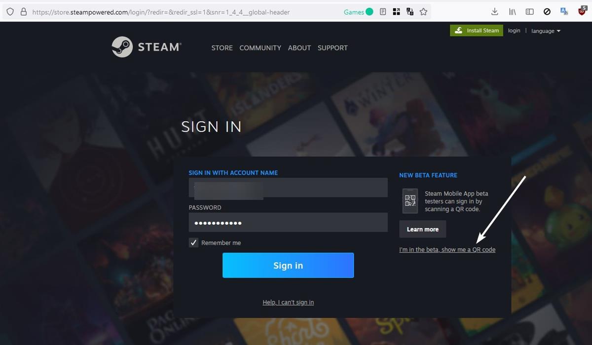 steam login with qr code app