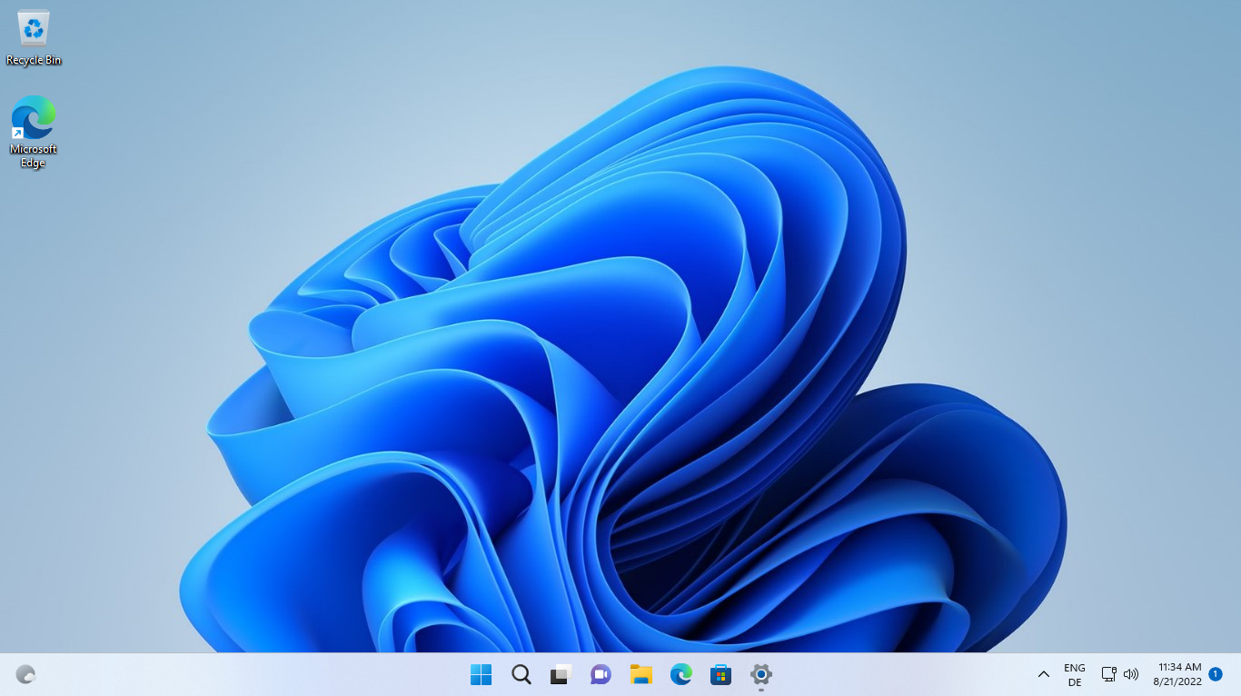 windows 11 desktop with taskbar