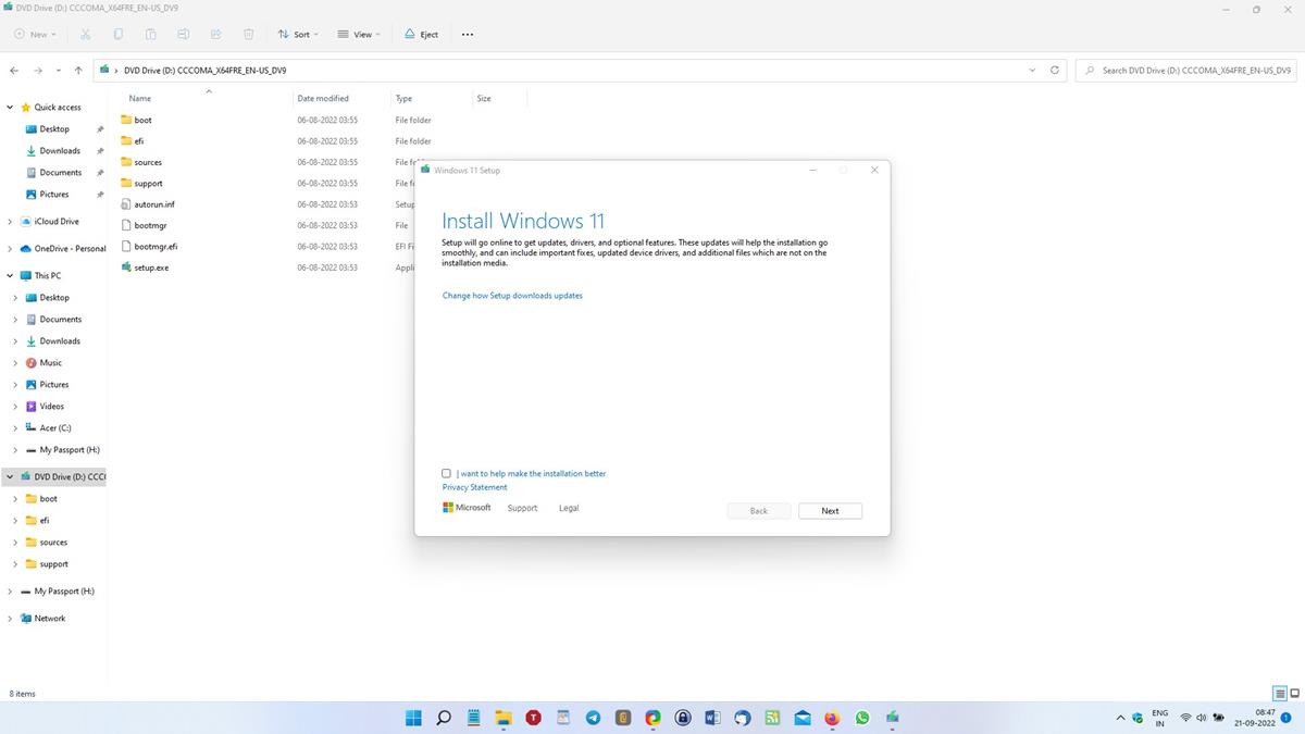 Come eseguire l'aggiornamento a Windows 11 22H2 utilizzando un'immagine ISO