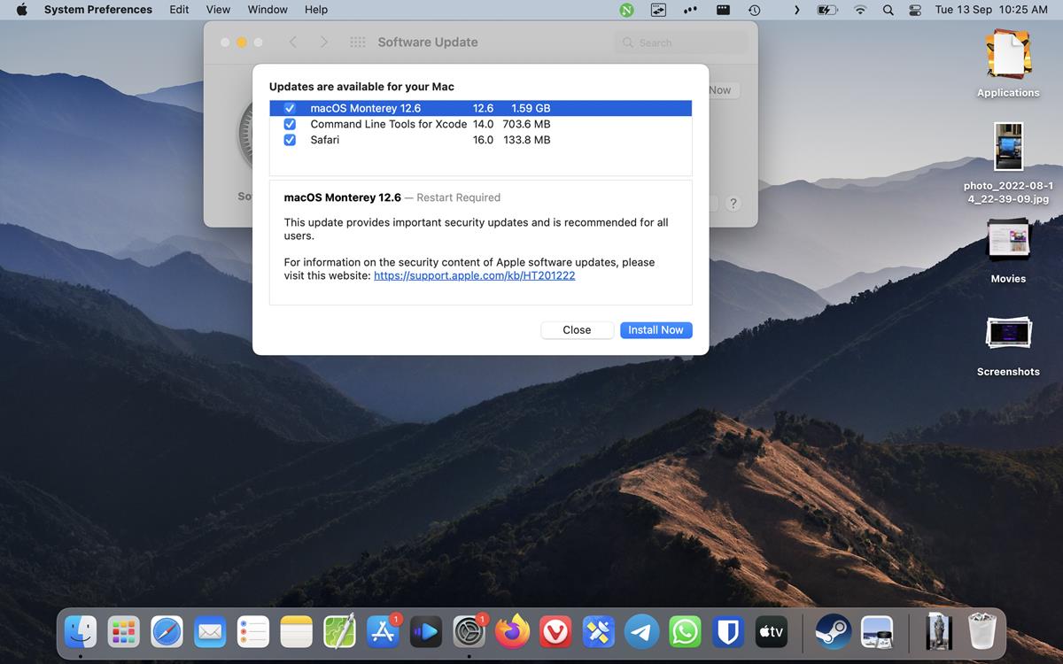 macOS 12.6 Update