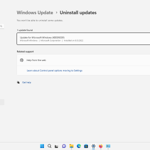 windows 11 2022 update uninstall