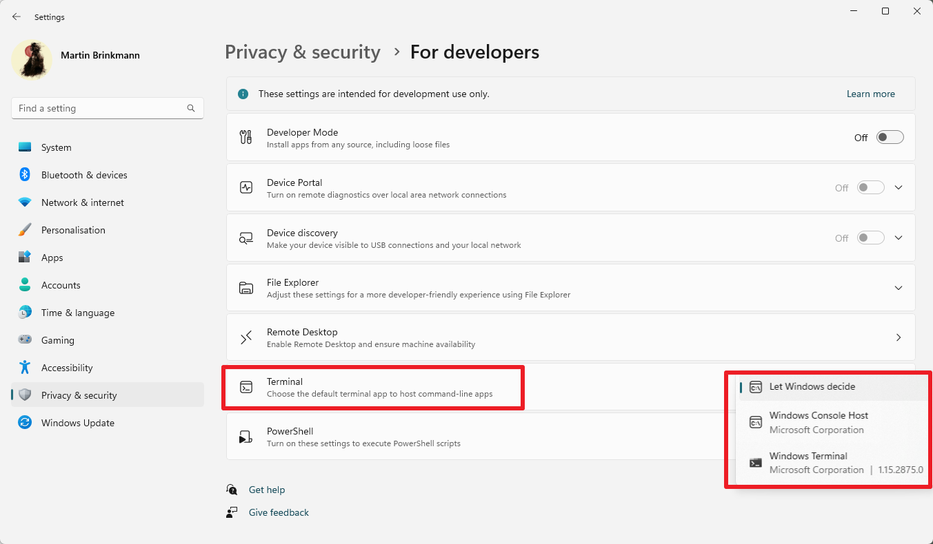 Configuring the Command Prompt Window