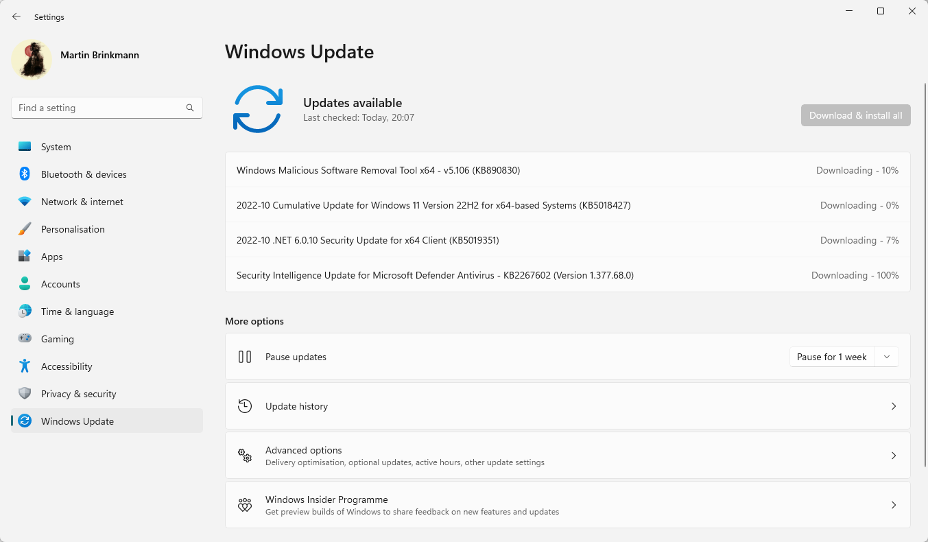 microsoft windows october 2022 updates