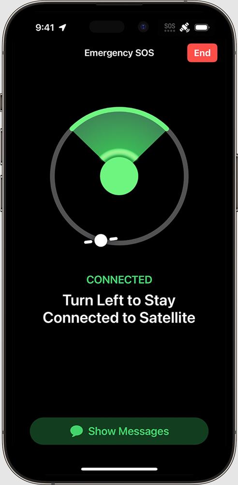 Apple iPhone 14 emergency sos via satellite