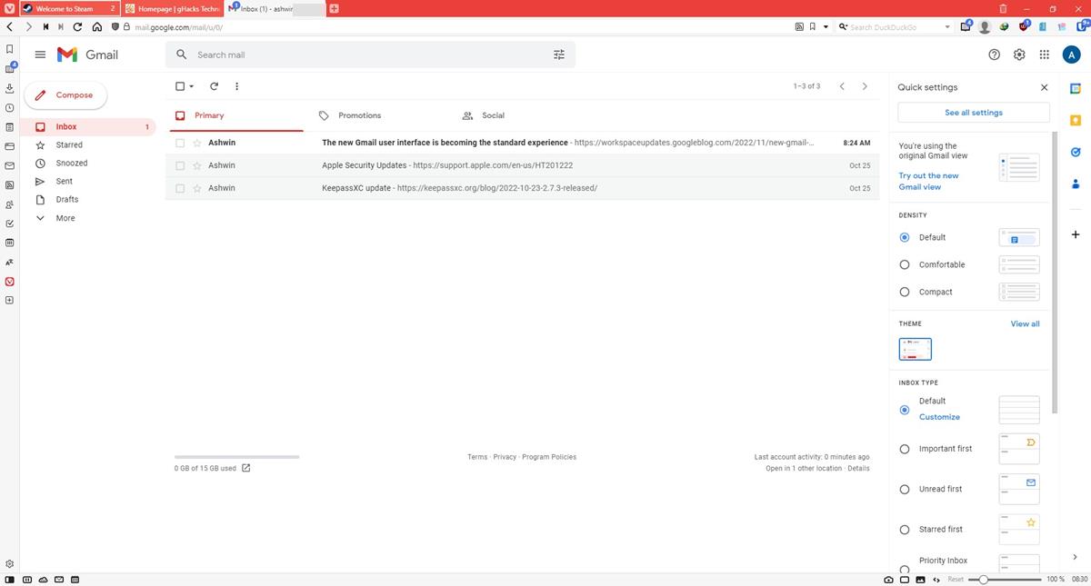 Google Workspace Updates: The new Gmail user interface is becoming the  standard experience