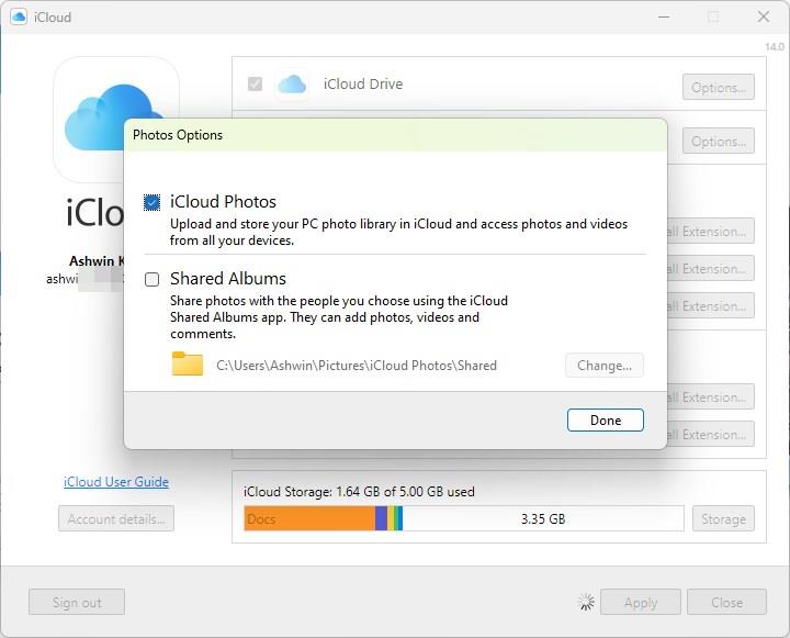How to set up iCloud Photos in the Microsoft Photos app