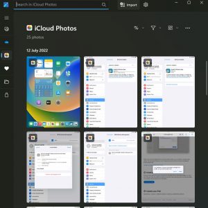 Microsoft Photos app iCloud Photos