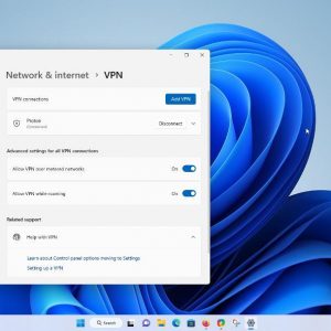 Windows 11 Insider Preview Build 25252 adds a VPN status indicator on the system tray