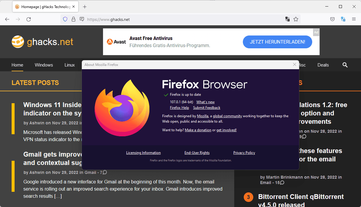 firefox 107.0.1