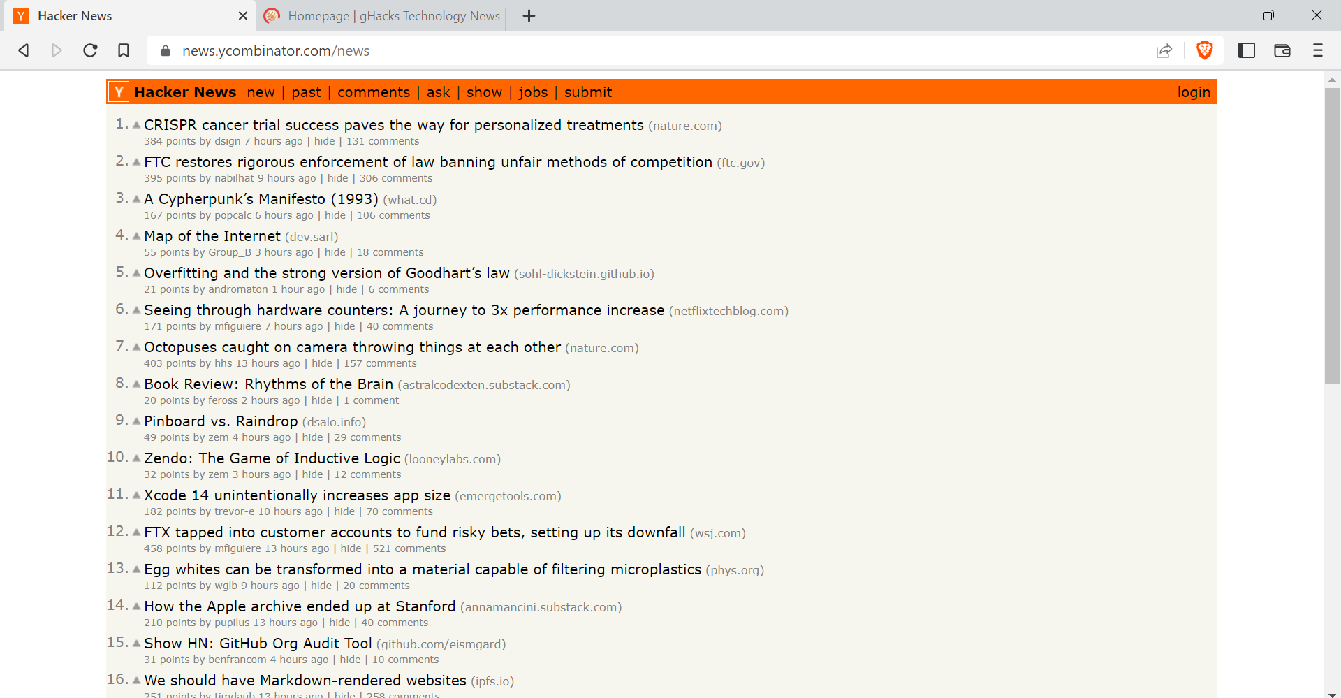 How to subscribe to Hacker News custom RSS feeds