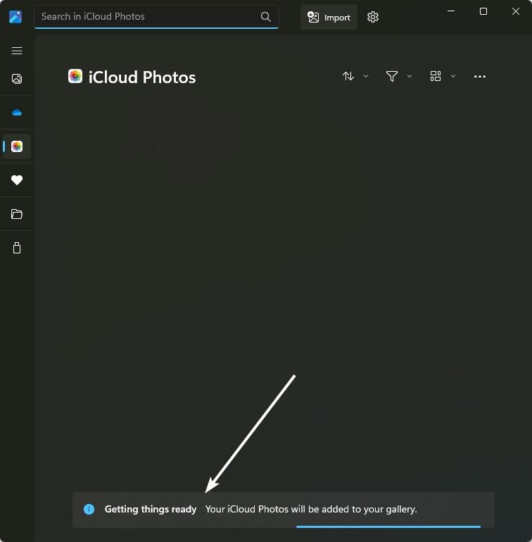 iCloud Photos in the Microsoft Photos app