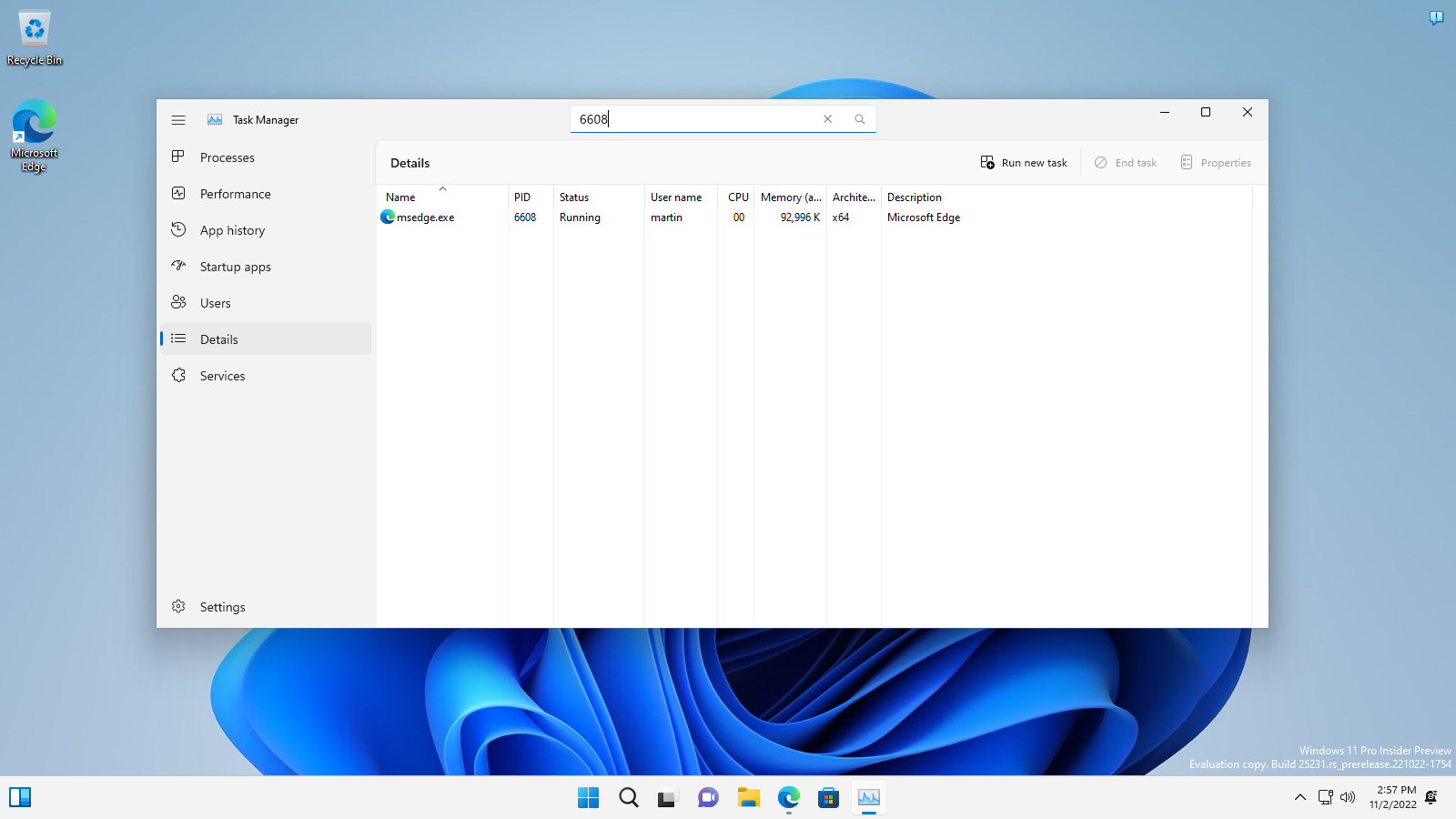 The Windows 11 Task Manager may soon have a search feature