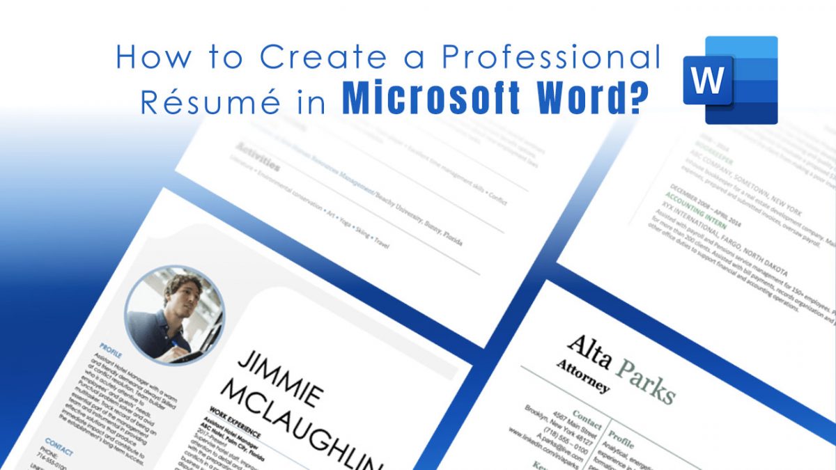 How to Create a Professional Résumé in Microsoft Word