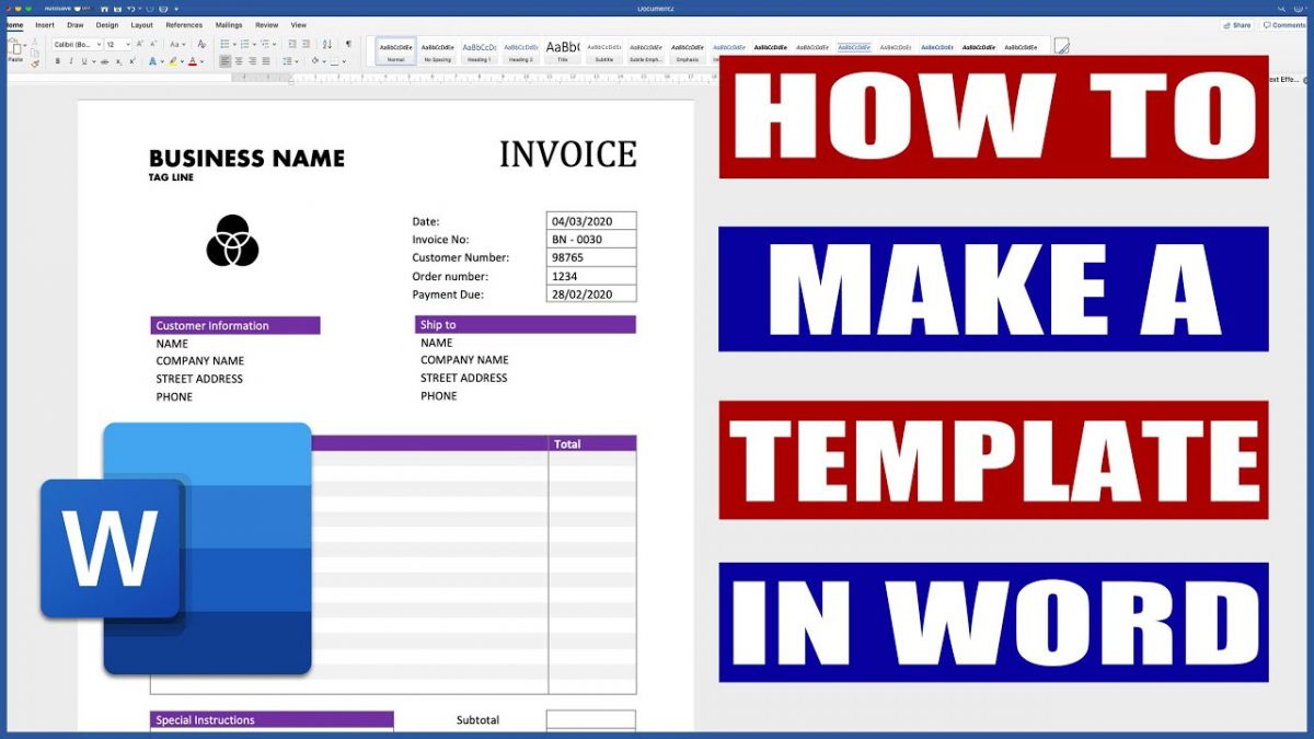 How to Create a Template in Microsoft Word