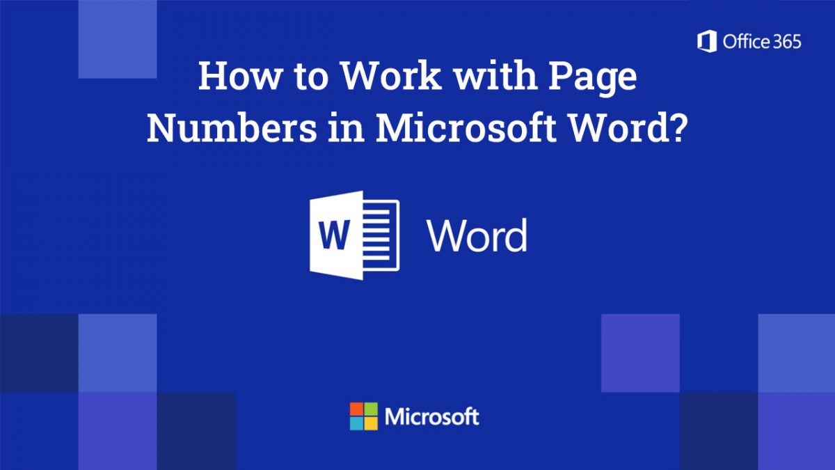 How to Work with Page Numbers in Microsoft Word