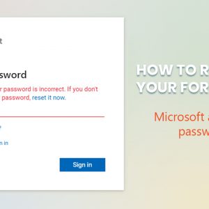 How to recover your forgotten Microsoft account password