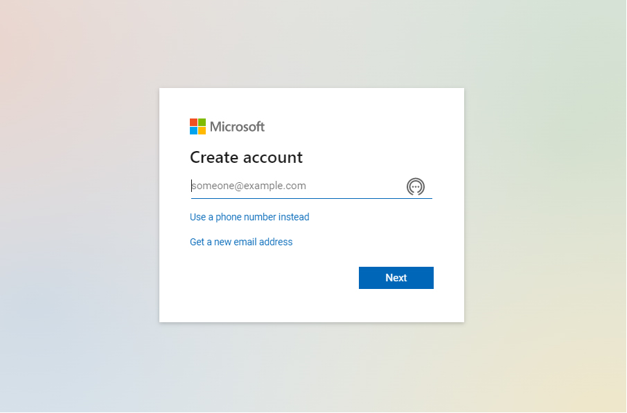 Microsoft Account Steps To Create